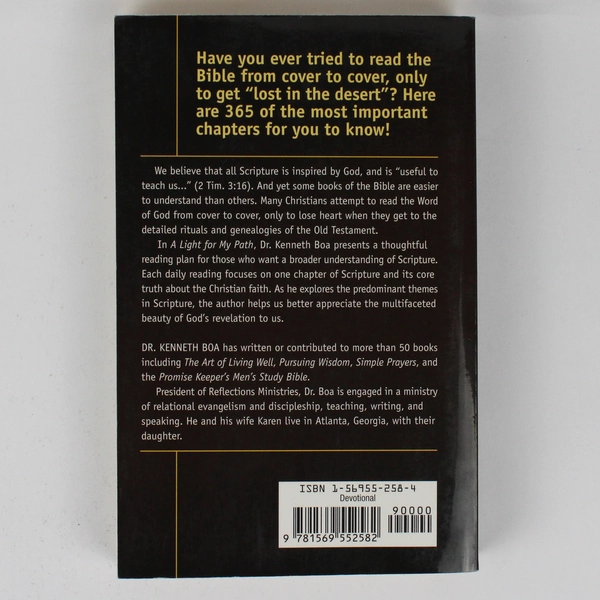 A Light for My Path Meeting God in 365 Bible Chapt Kenneth & Karen Boa 2001 PB