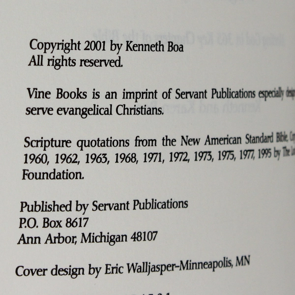A Light for My Path Meeting God in 365 Bible Chapt Kenneth & Karen Boa 2001 PB