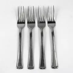 Lot of 4 Hampton Silversmiths HSV141 Stainless Steel Dinner Forks