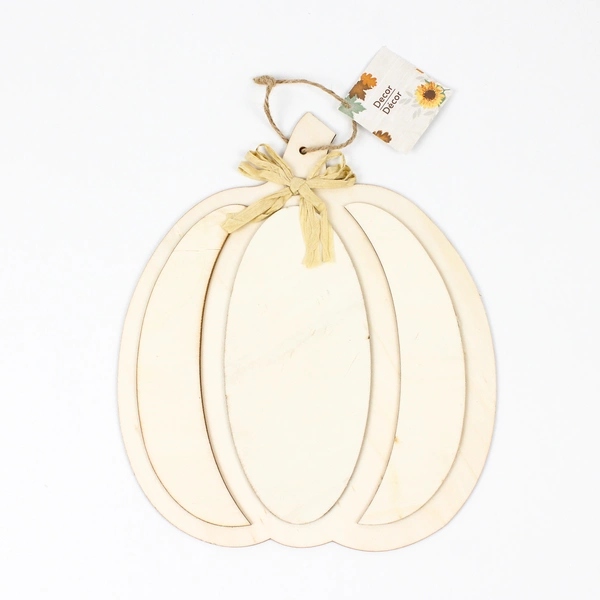 Lot of 8 Autumn-Themed Wooden Plaques For Painting Crafts Pumpkins and Acorns