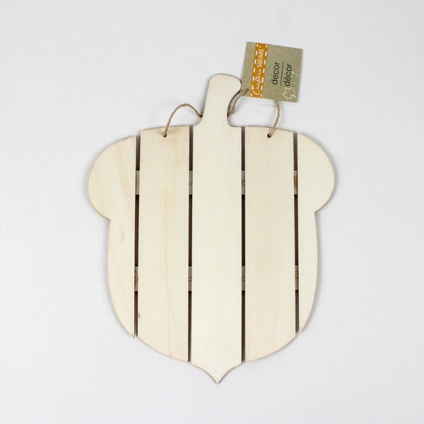 Lot of 8 Autumn-Themed Wooden Plaques For Painting Crafts Pumpkins and Acorns