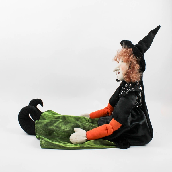 HC Accents Decorative Halloween Witch Cloth Doll 32"
