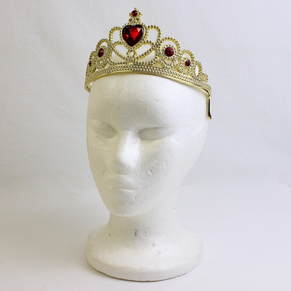 Disney Classics Belle Beauty and The Beast Dress Girls' Size M 7-8 w/ Crown FLAW