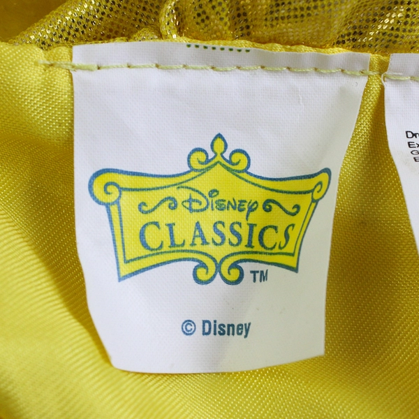 Disney Classics Belle Beauty and The Beast Dress Girls' Size M 7-8 w/ Crown FLAW
