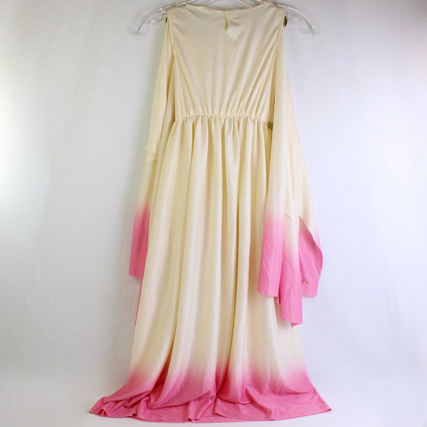 Cream and Pink Renaissance Dress Halloween Costume Girls' Medium FLAWED