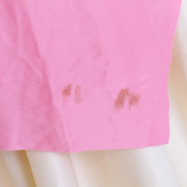 Cream and Pink Renaissance Dress Halloween Costume Girls' Medium FLAWED