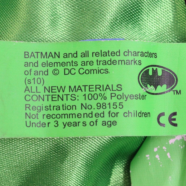 Six Flags Reversible Batman/Joker Cape Costume Accessory Adult One Size