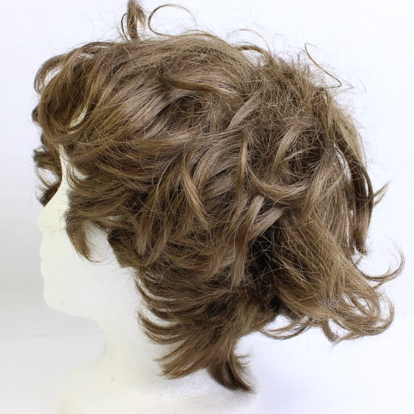 Vintage Mirelle Co. Short Medium Brown Synthetic Wig Cosplay Costumes Outfits