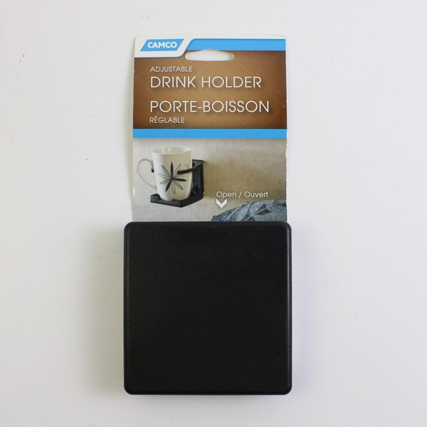 Camco 44044 Black RV Van Boat Adjustable Drink Holder