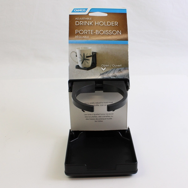 Camco 44044 Black RV Van Boat Adjustable Drink Holder