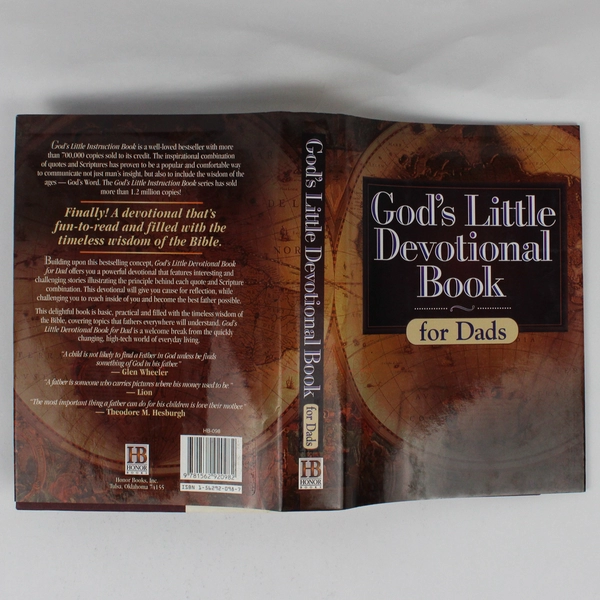 God's Little Devotional Book for Dads 1995 Hardcover Dust Jacket