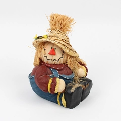 VTG 2000 Joelson Industries Scarecrow Figure Hand-Painted Resin 6"