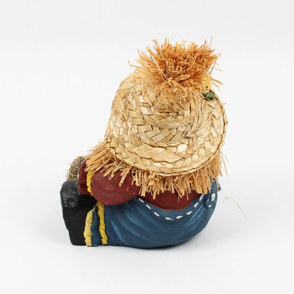 VTG 2000 Joelson Industries Scarecrow Figure Hand-Painted Resin 6"