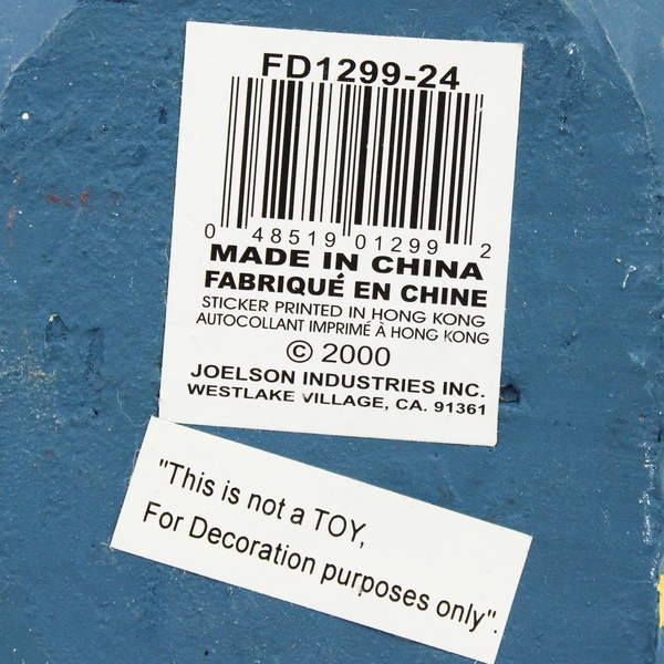 VTG 2000 Joelson Industries Scarecrow Figure Hand-Painted Resin 6"