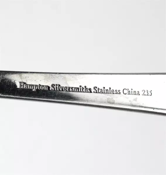 Lot of 4 Hampton Silversmiths HSV141 Stainless Steel Soup Spoons