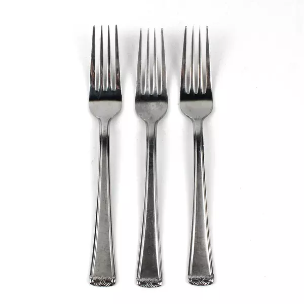 Lot of 3 Hampton Silversmiths HSV141 Stainless Steel Dinner Forks