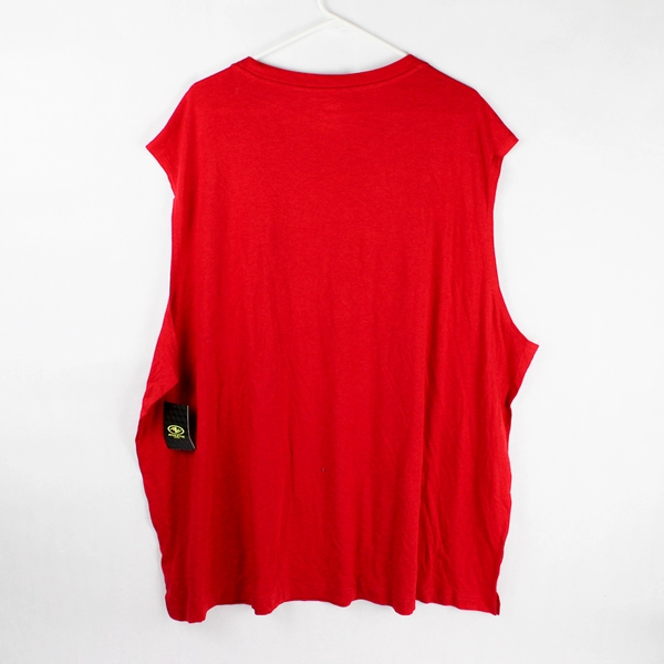 NWT Athletic Works Red Muscle Tee Men's Size 4XL 58-60