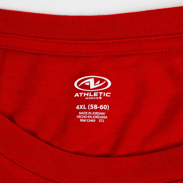 NWT Athletic Works Red Muscle Tee Men's Size 4XL 58-60