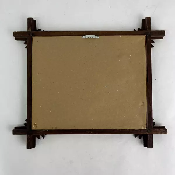 VTG Framed Continental Print Don't Cry The Old Home Has Gone