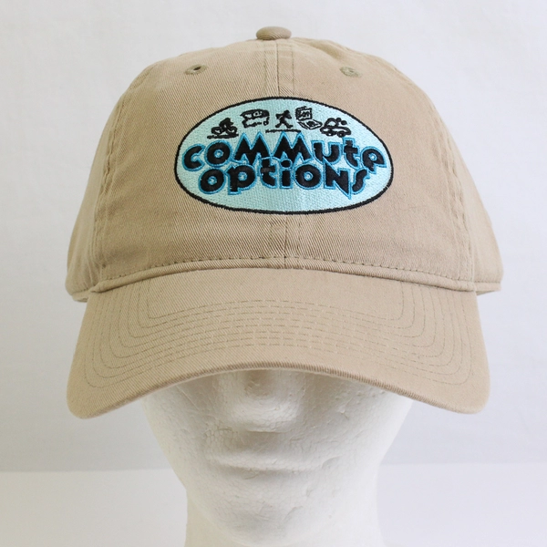 Commute Options Strap Back Dad Brown Hat Adjustable Cap