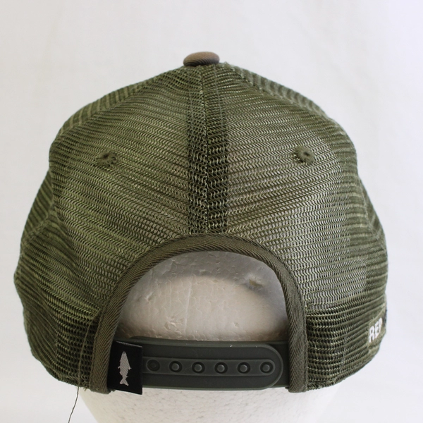 Johan Du Preez Green Gray Fish Mesh Snapback Adjustable Rep Your Water Trout