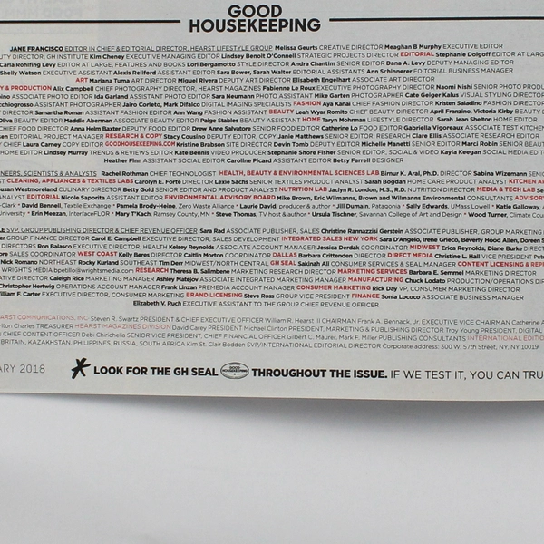 Good Housekeeping Magazine January 2018 Seal Special Makeover Edition 