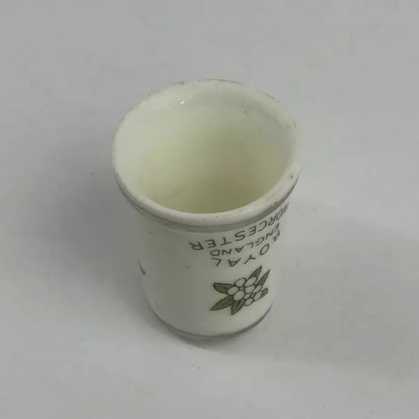 Royal Worcester Fine Bone China Thimble Blue Birds Gold Tone Trim England