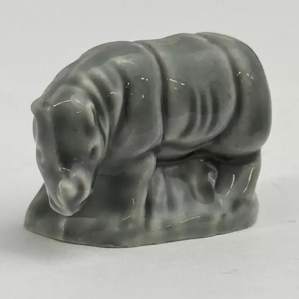 Wade Whimsies Figure Grey Rhinoceros Rhino England Miniature