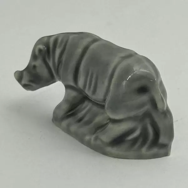 Wade Whimsies Figure Grey Rhinoceros Rhino England Miniature