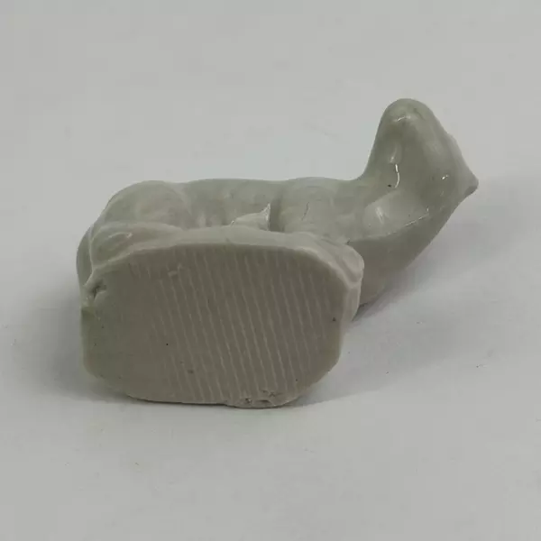 Wade Whimsies White Polar Bear Porcelain Figurine Red Rose Tea England