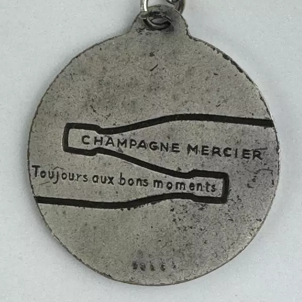 Champagne Mercier Epernay Pewter Keychain Depuis1858 Key Ring