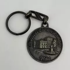 Chateau du Clos de la Ribaudiere Hotel Souvenir Keychain Key Ring France