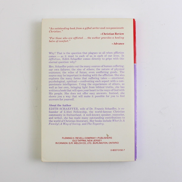 Affliction by Edith Schaeffer Revell 1978 Paperback