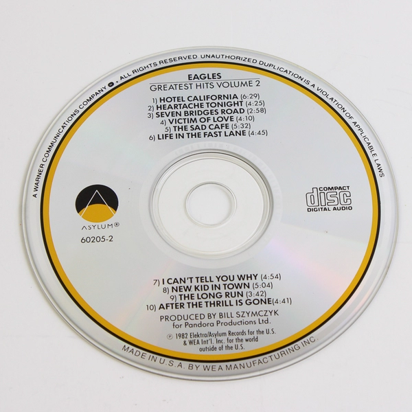 Eagles Greatest Hits Volume 2 CD 1990