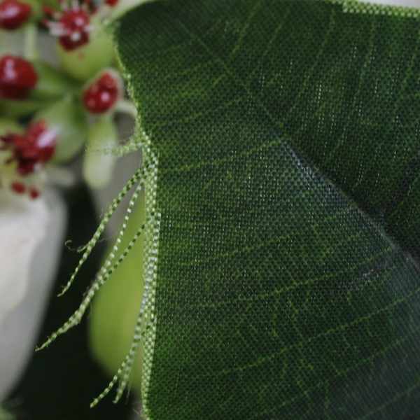94 Inch Poinsettia Garland with Berries Holiday Christmas Decoration