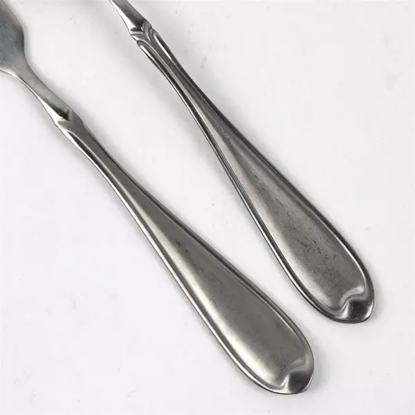 Lot Of 6 Wallace Silver Summerset Frost (Stainless) Flatware 5 Teaspoons + Knife