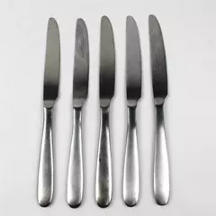 Lot Of 5 Oneida Silver Taylor (Stainless) Flatware Dinner Knives 9.5" Long