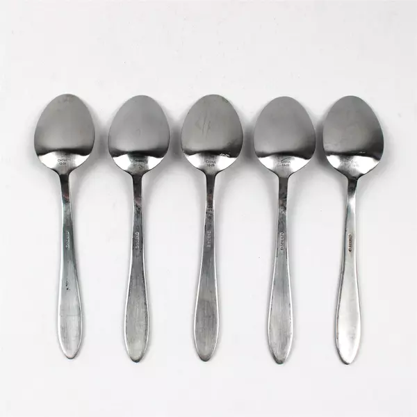Lot Of 5 Oneida Silver Taylor (Stainless) Flatware Soup Spoons 7" Long