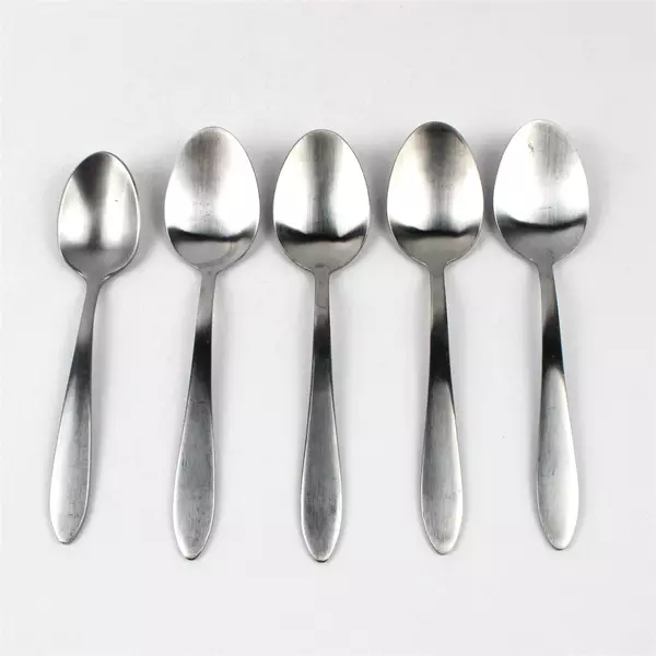 Lot Of 5 Oneida Silver Taylor (Stainless) Flatware 4 Soup Spoons & 1 Sugar Spoon