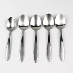 Lot Of 5 Oneida Silver Taylor (Stainless) Flatware 4 Soup Spoons & 1 Sugar Spoon