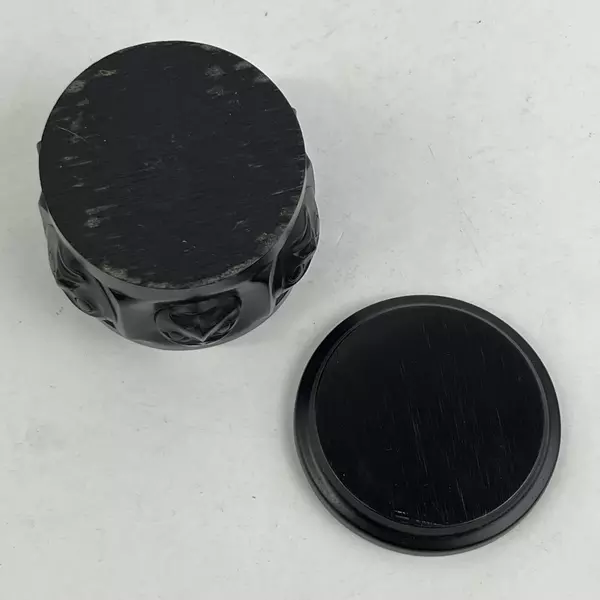 Boma Carved Tribal Faces Trinket Box