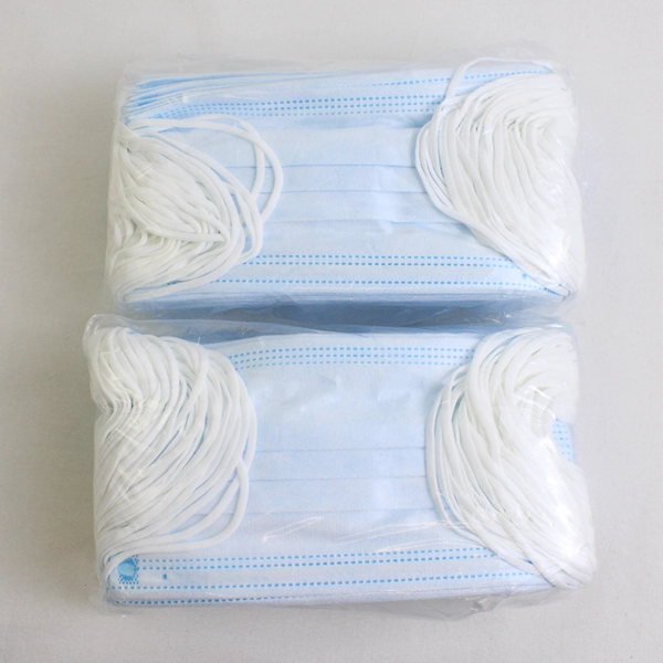 Lot Of 2 Healthoholic Disposable Face Mask 3-Ply Earloop Non-Woven 50 Pcs Blue