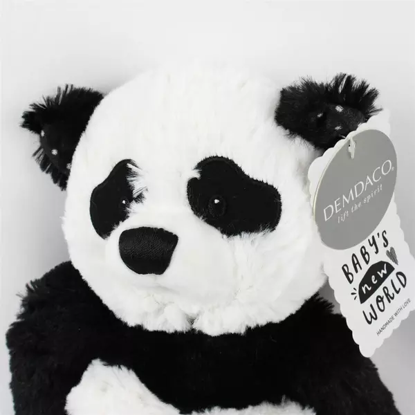 Demdaco Baby's New World Pita The Panda Plush Stuffed Animal Black/White 2020