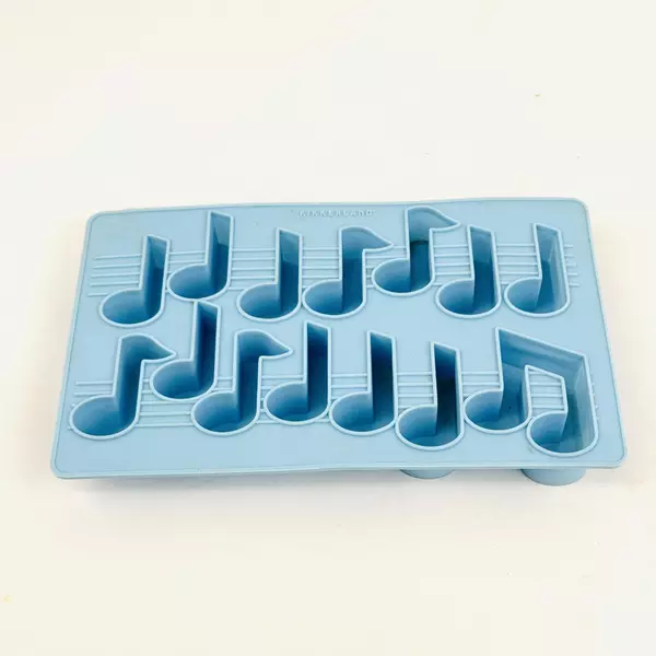 Kikkerland Silicone Musical Notes Ice Cubes Candy Mold Tray