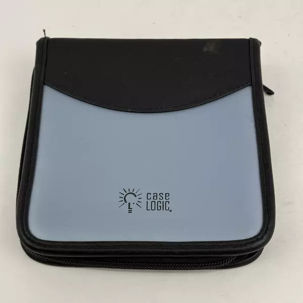 Case Logic CD/DVD/Bluray Case Wallet 24 Discs Gray Black Zippered