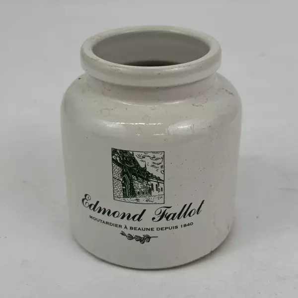 Edmond Fallot Pottery Mustard Jar Collectible Kitchen