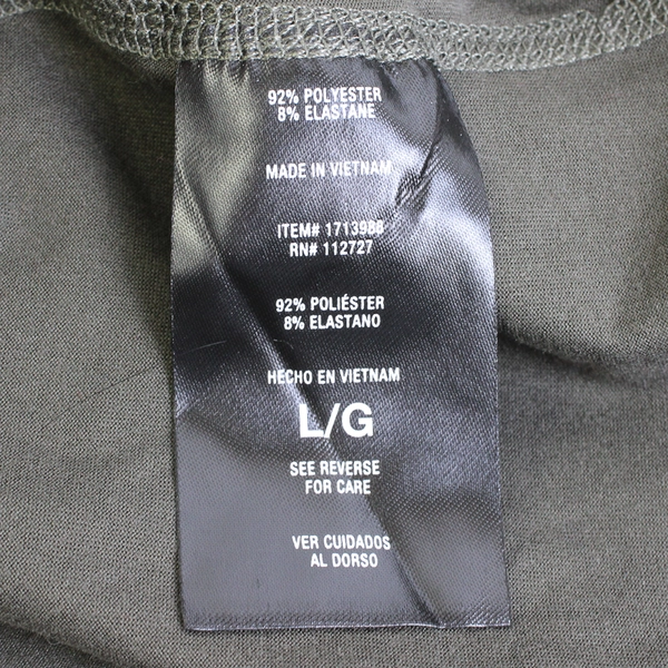 Lukka Lux Gray Mock Neck Long-Sleeve Athletic Shirt Women's Size Large