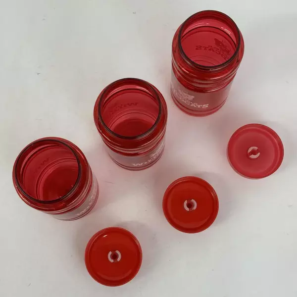 Linfield College Wildcats Lot of 3 Water Bottles & Pair of Sunglasses Red White