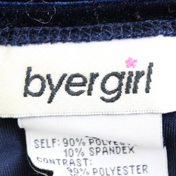 Byer Girl Sparkly Floral Navy Blue Dress Girl's Size 12