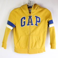 Gap Kids Yellow Blue and White Zip-Up Hoodie Boys' Size Small